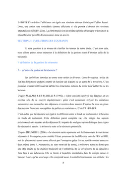Gestion de la trésorerie