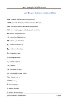 LA TECHNOLOGIE DE LA BIOMASSE