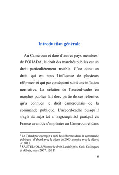 L'accord-cadre en droit des marchés publics :