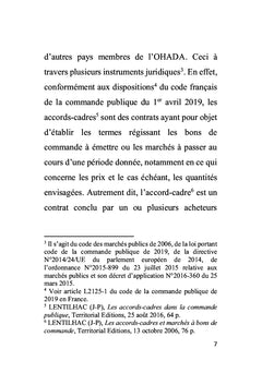 L'accord-cadre en droit des marchés publics :