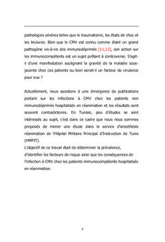 Infection à cytomégalovirus chez les immunocompétents de réanimation