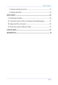 L'Infiltrat lymphocytaire tumoral (TILs):