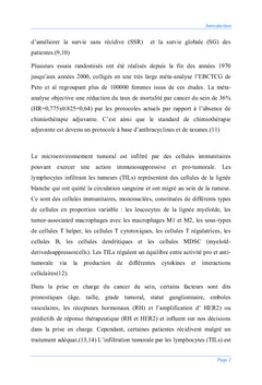 L'Infiltrat lymphocytaire tumoral (TILs):