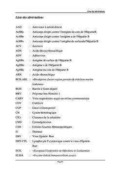 Les viroses au cours des hémopathies malignes