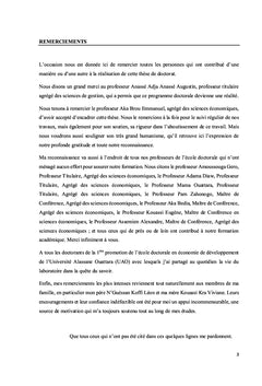 Développement Financier, Capital Humain et Croissance Economique
