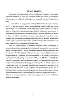 Expressions du corps dans les interactions entre élèves et enseignants
