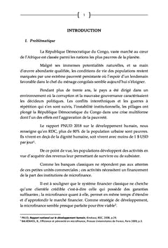 Microfinance et financement de Micro-entreprises en RD Congo 3e partie
