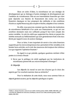 Microfinance et financement de Micro-entreprises en RD Congo 3e partie