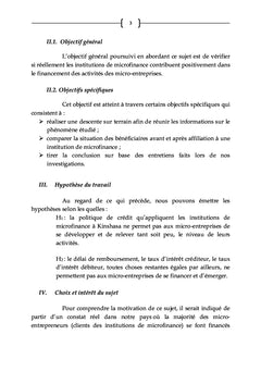 Microfinance et financement de Micro-entreprises en RD Congo 3e partie