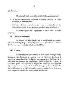 Microfinance et financement de Micro-entreprises en RD Congo 3e partie