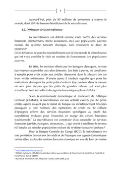 Microfinance et financement de Micro-entreprises en RD Congo 3e partie