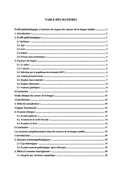 Le cancer de la langue mobile