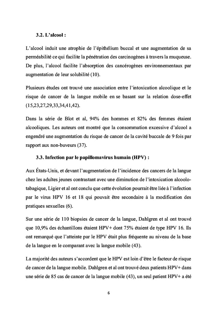 Le cancer de la langue mobile