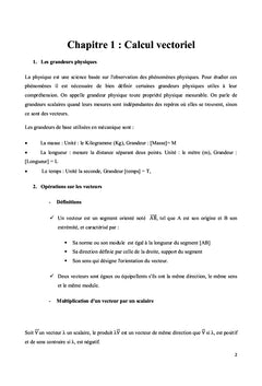 Cours et exercices corrigés de mécanique LMD1 et Classes prépa PCSI
