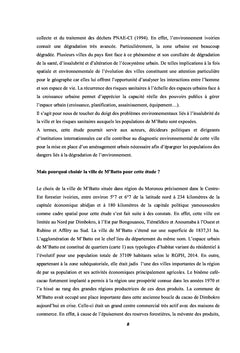Environnement urbain de M'Batto: