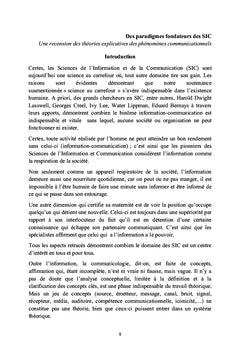 Des paradigmes fondateurs des SIC