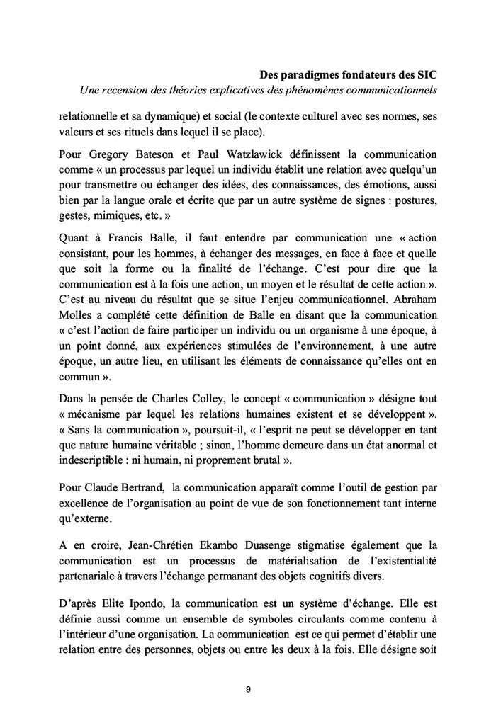 Des paradigmes fondateurs des SIC