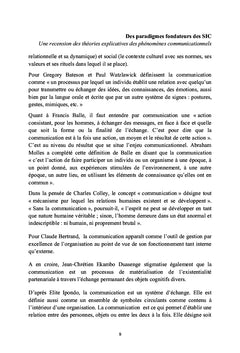 Des paradigmes fondateurs des SIC