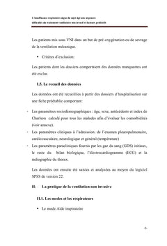 L'insuffisance respiratoire aiguë du sujet âgé aux urgences