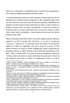 Pilotage de la performance de l'entreprise