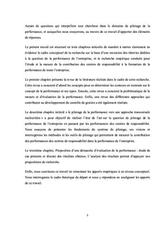 Pilotage de la performance de l'entreprise