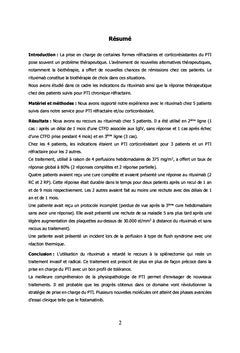 RITUXIMAB AU COURS DE LA THROMBOPENIE IMMUNOLOGIQUE PRIMITIVE