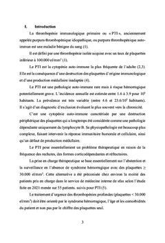 RITUXIMAB AU COURS DE LA THROMBOPENIE IMMUNOLOGIQUE PRIMITIVE