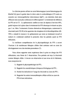 RITUXIMAB AU COURS DE LA THROMBOPENIE IMMUNOLOGIQUE PRIMITIVE