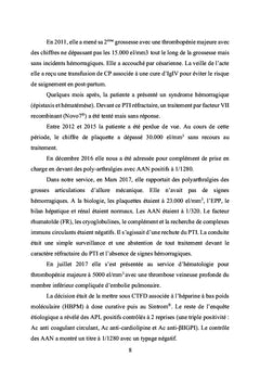 RITUXIMAB AU COURS DE LA THROMBOPENIE IMMUNOLOGIQUE PRIMITIVE