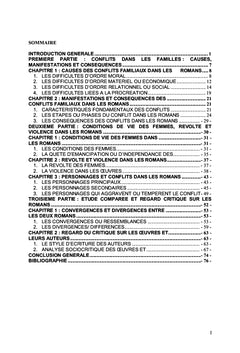 Conflits Familiaux et Enjeux à travers les Romans