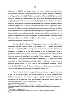 Portée et limite du soft power des puissances en Afrique.