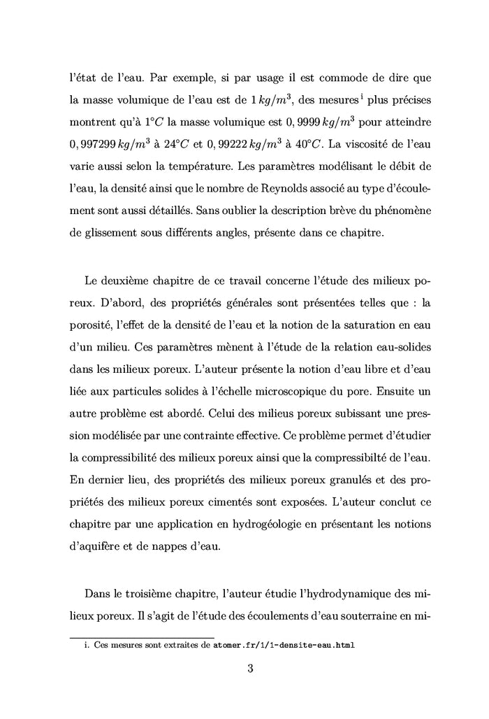 Introduction à l'Hydrogéologie