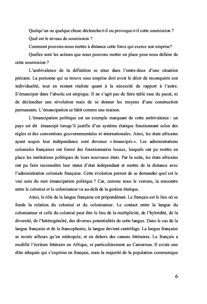 Émancipation et création poétique