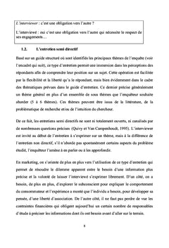 Entretiens individuels et réunions de groupes