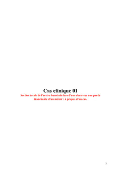 Les traumatismes vasculaires: cas cliniques