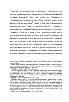 Le Droit OHADA et la Professionnalisation des Activités Agricoles