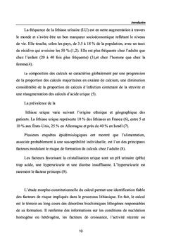 LA LITHIASE URINAIRE D'ACIDE URIQUE DANS LE SUD TUNISIEN