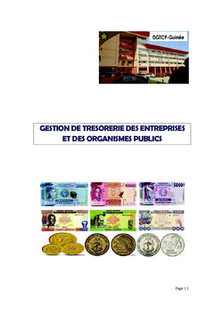 Gestion de Trésorerie des entreprises et des organismes publics