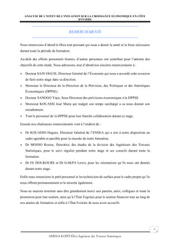 Analyse de l'effet de l'inflation sur la croissance économique en Côte d'Ivoire