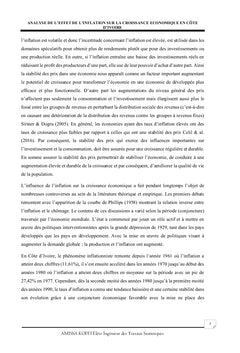 Analyse de l'effet de l'inflation sur la croissance économique en Côte d'Ivoire