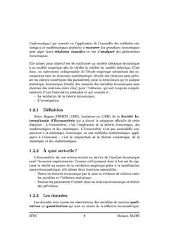 Initiation à l'Économétrie Générale Tome I