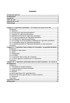 L'agriculture périurbaine dans le Grand Constantine