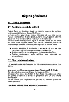 L'essentiel en échographie thoracique