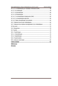 ETUDE CLINIQUE ET PRONOSTIQUE DU CANCER DU CAVUM