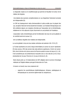 ETUDE CLINIQUE ET PRONOSTIQUE DU CANCER DU CAVUM