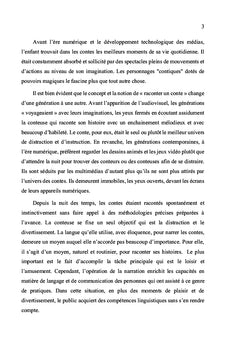 Intégration du conte comme support didactique