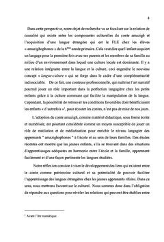 Intégration du conte comme support didactique
