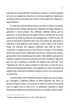 Intégration du conte comme support didactique