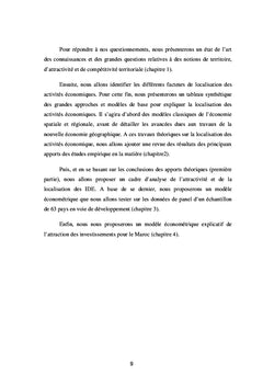 Localisation et attractivité territoriale des IDE