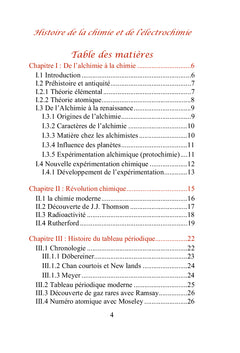 Histoire de la chimie et de l'électrochimie